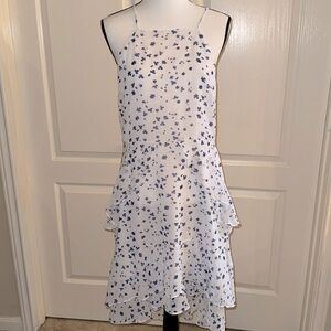 BANANA REPUBLIC - White Floral Dress - Size 10